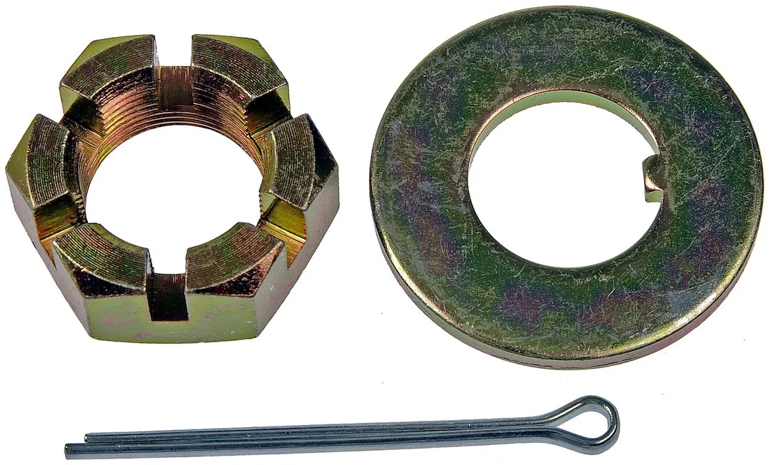 05110 – DORMAN Spindle Nut, OE Replacement 27/32 Inch - 20 Thread With Cotter Pin/ Nut/ Washer